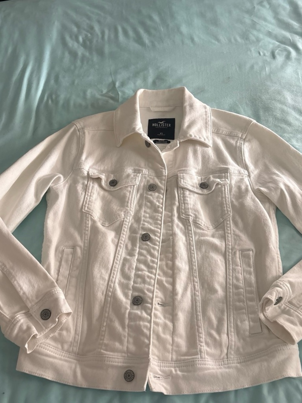 Hollister Off-White Denim Jacket